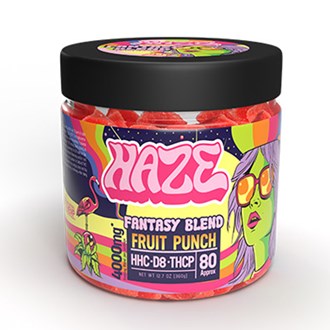 Haze Hybrid Fantasy Blend  Fruit Punch 4000 mg Gummy 